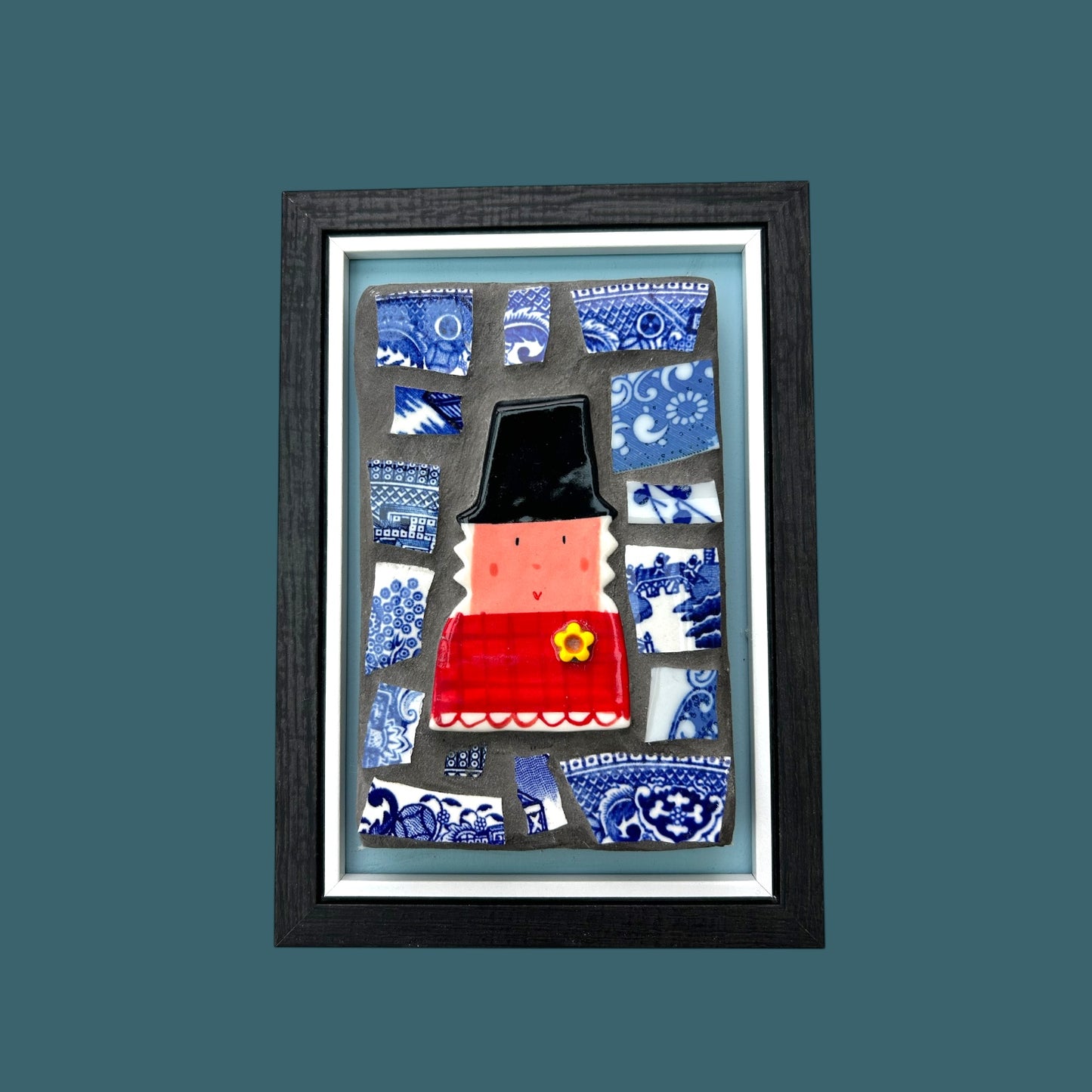Welsh Lady Mosaic.Mothers Day Gift.Handmade Ceramic Mosaic Wall Decor.