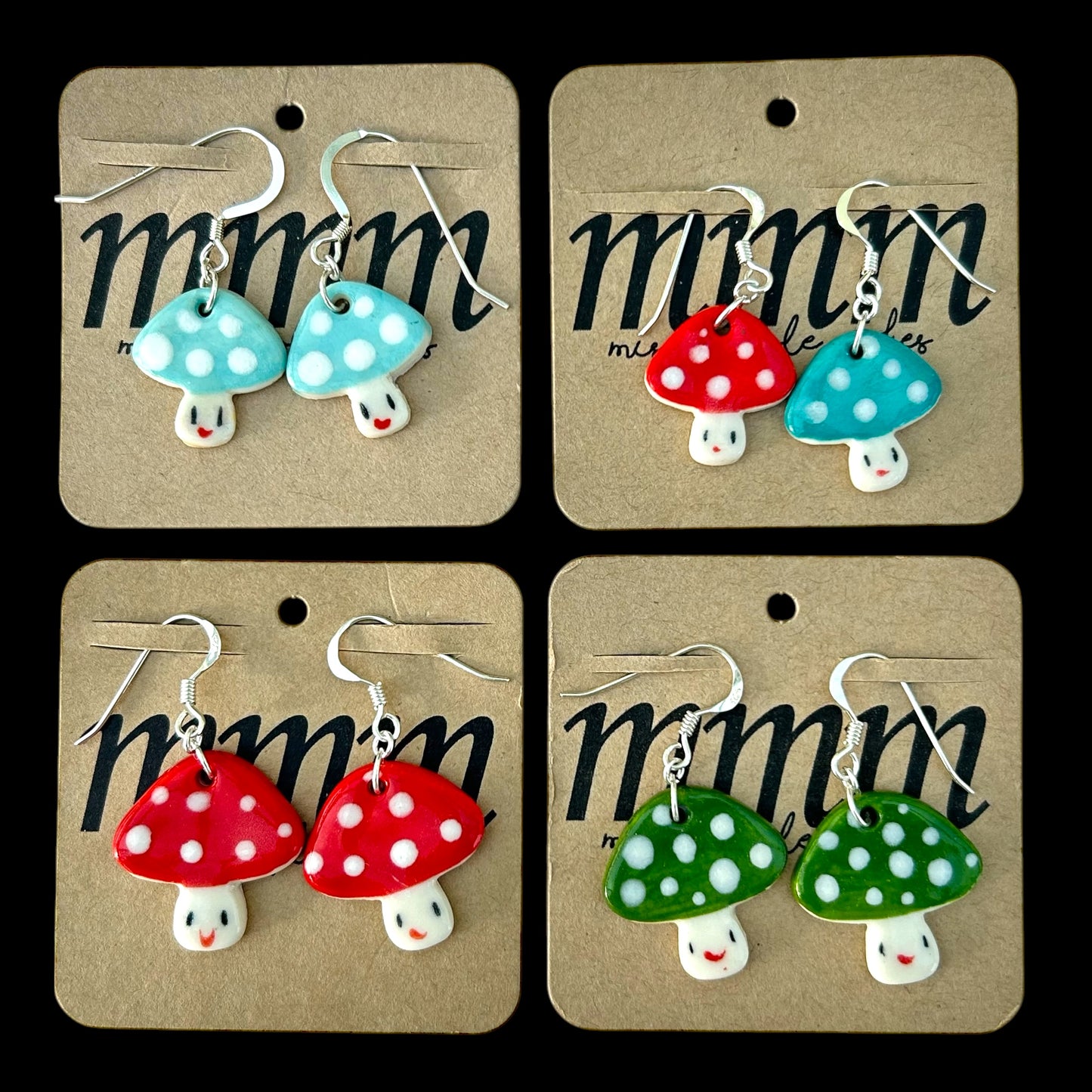 Toadstool Earrings