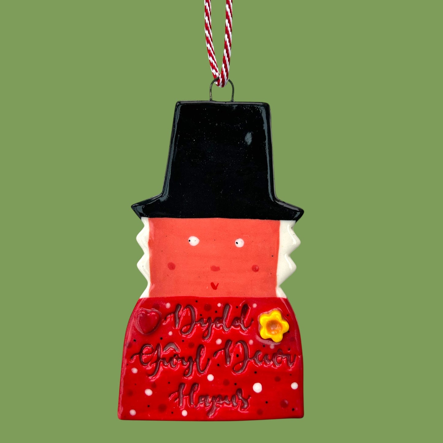 Welsh Lady Hanging Decoration.Dydd Gŵyl Dewi Hapus .Bronwen Decoration.Welsh Gift.Saint David’s Day.